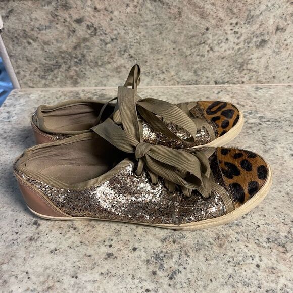 Kurt Geiger leopard sparkle sneakers - Picture 6 of 10